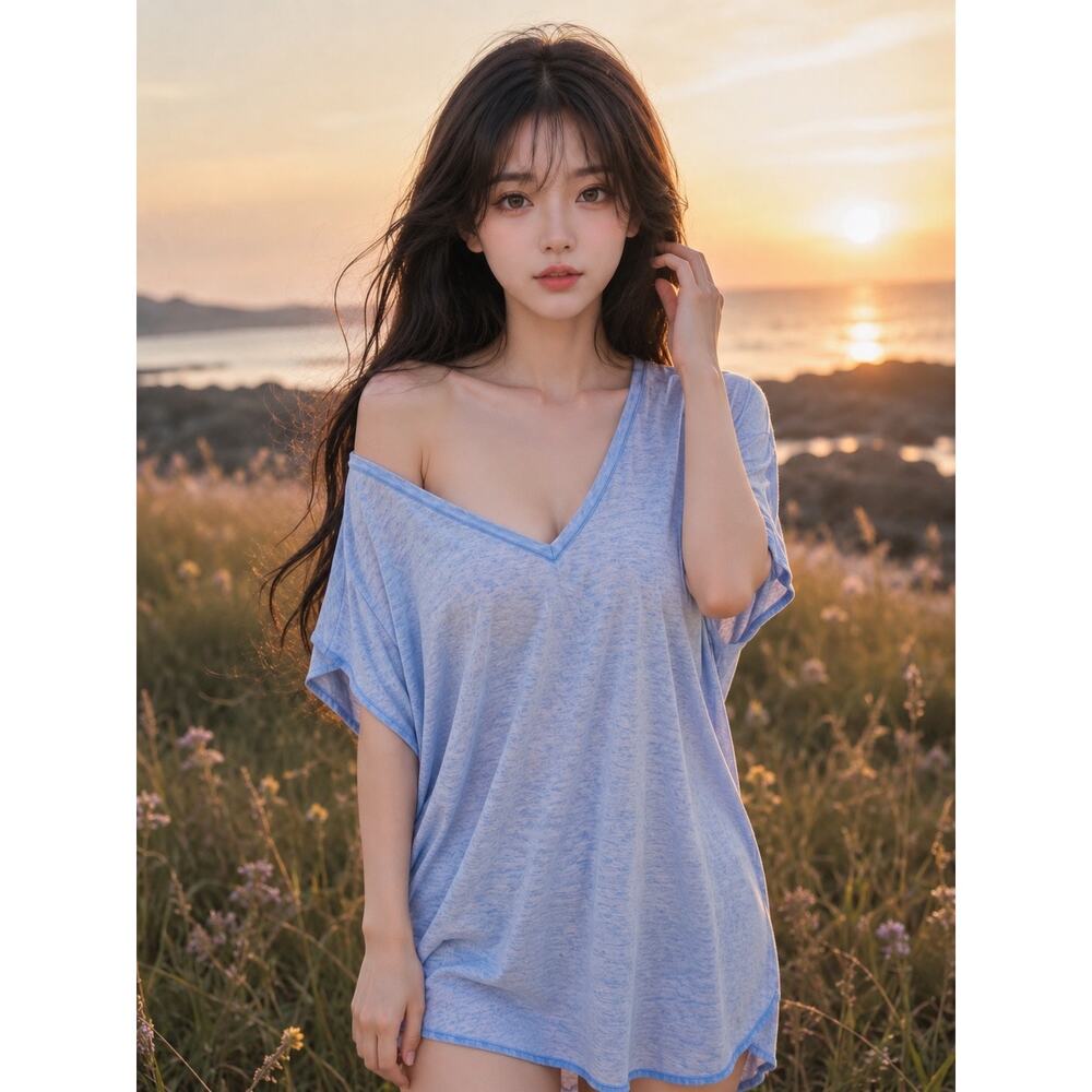 Cloud Kissed Daydreams whisper soft + slouchy layering tunic oversized tee M